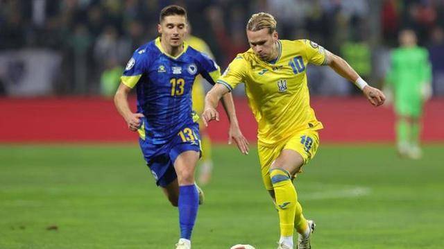 乌克兰队球员共同追求晋级梦想